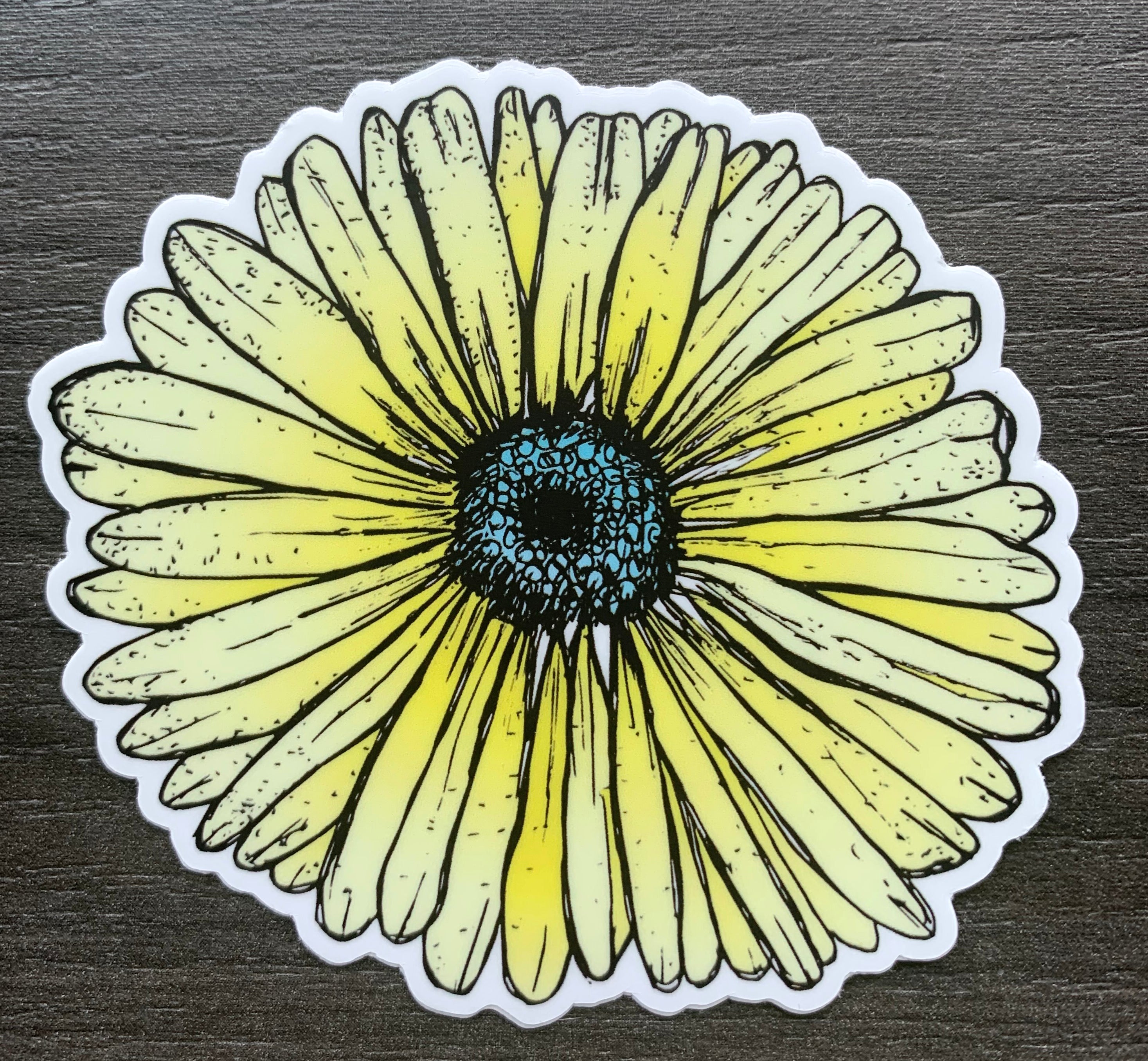 Blooming Wild Flower Vinyl Sticker-Vinyl Sticker-Roam Wild Designs