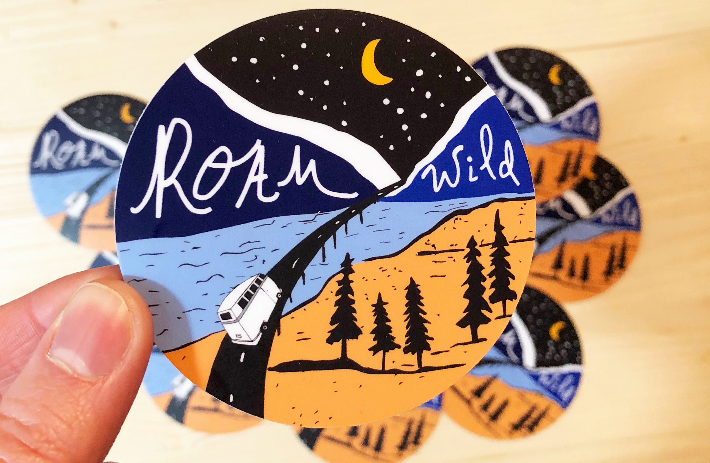 Roam Wild Sticker-Vinyl Sticker-Roam Wild Designs