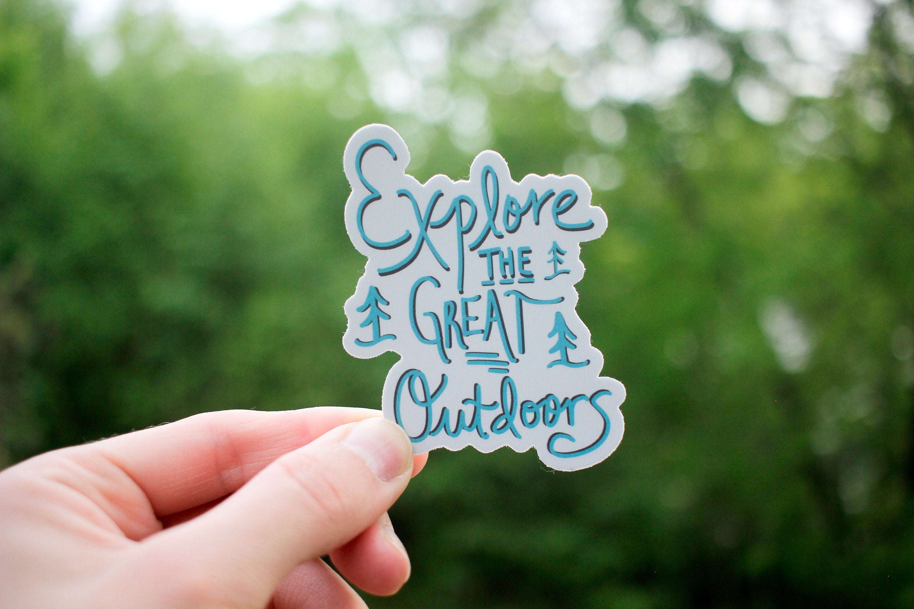 Explore the Great Outdoors Sticker-Vinyl Sticker-Roam Wild Designs