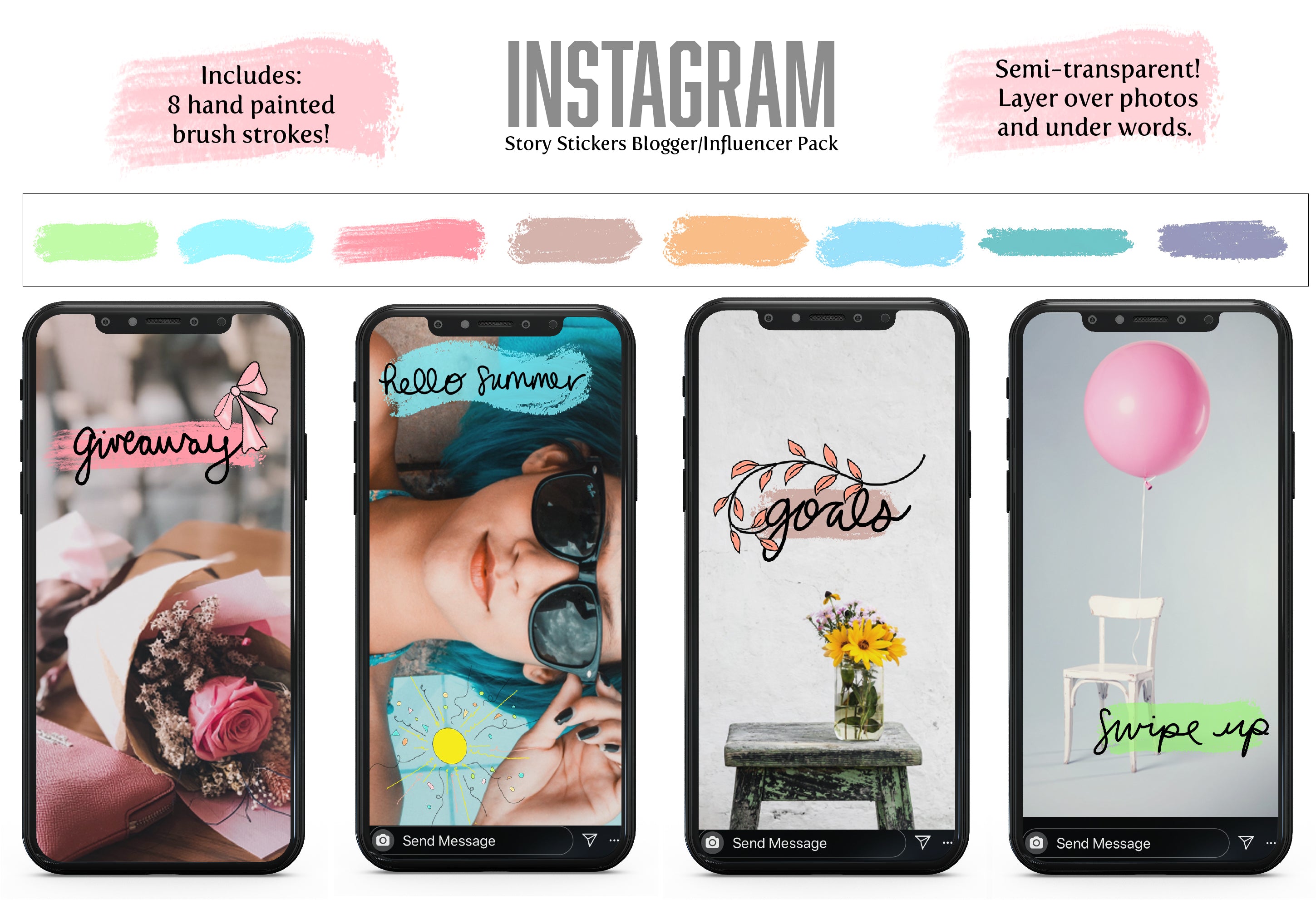 Digital Stickers: for Instagram Stories and Go