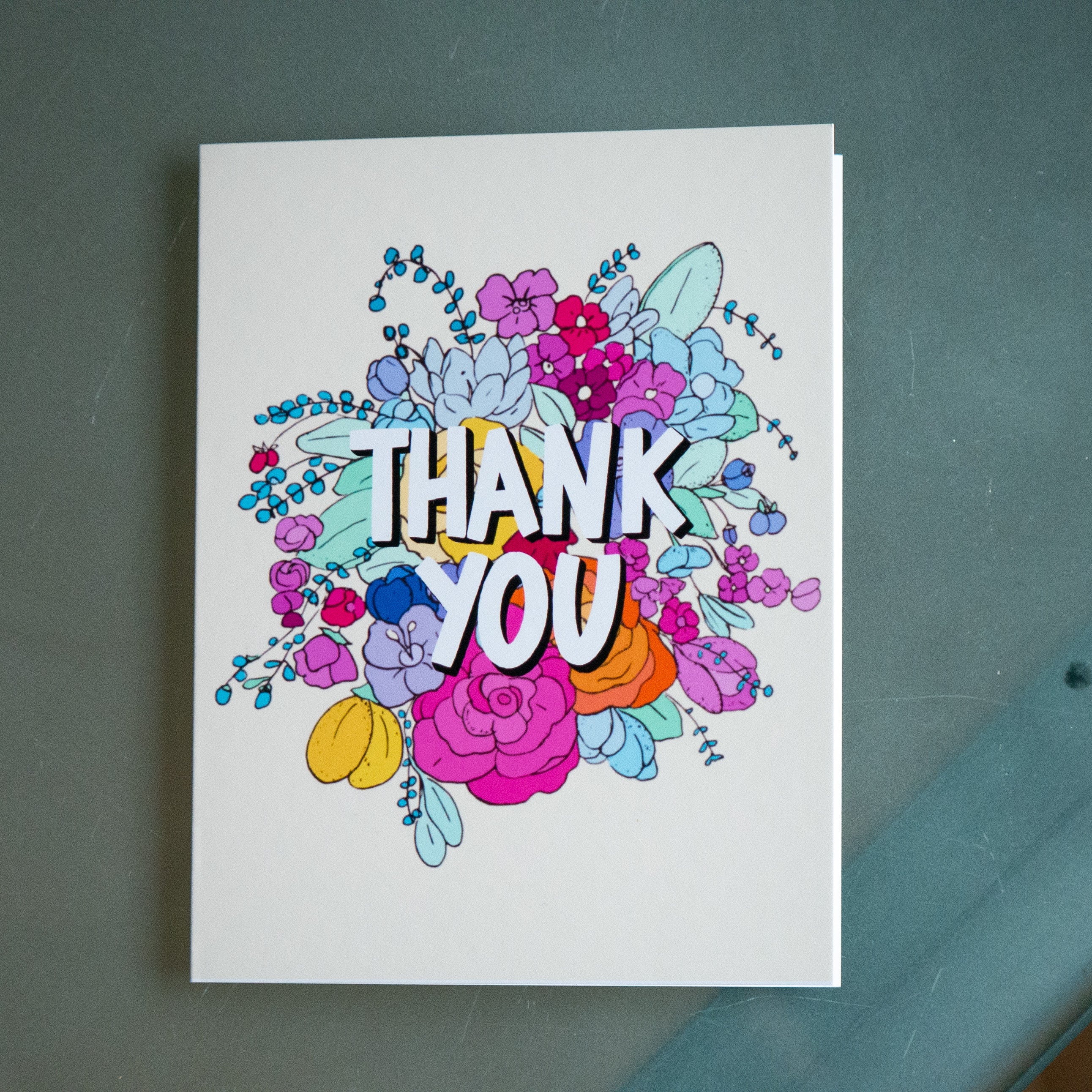 Thank You Flowers Card-Card-Roam Wild Designs