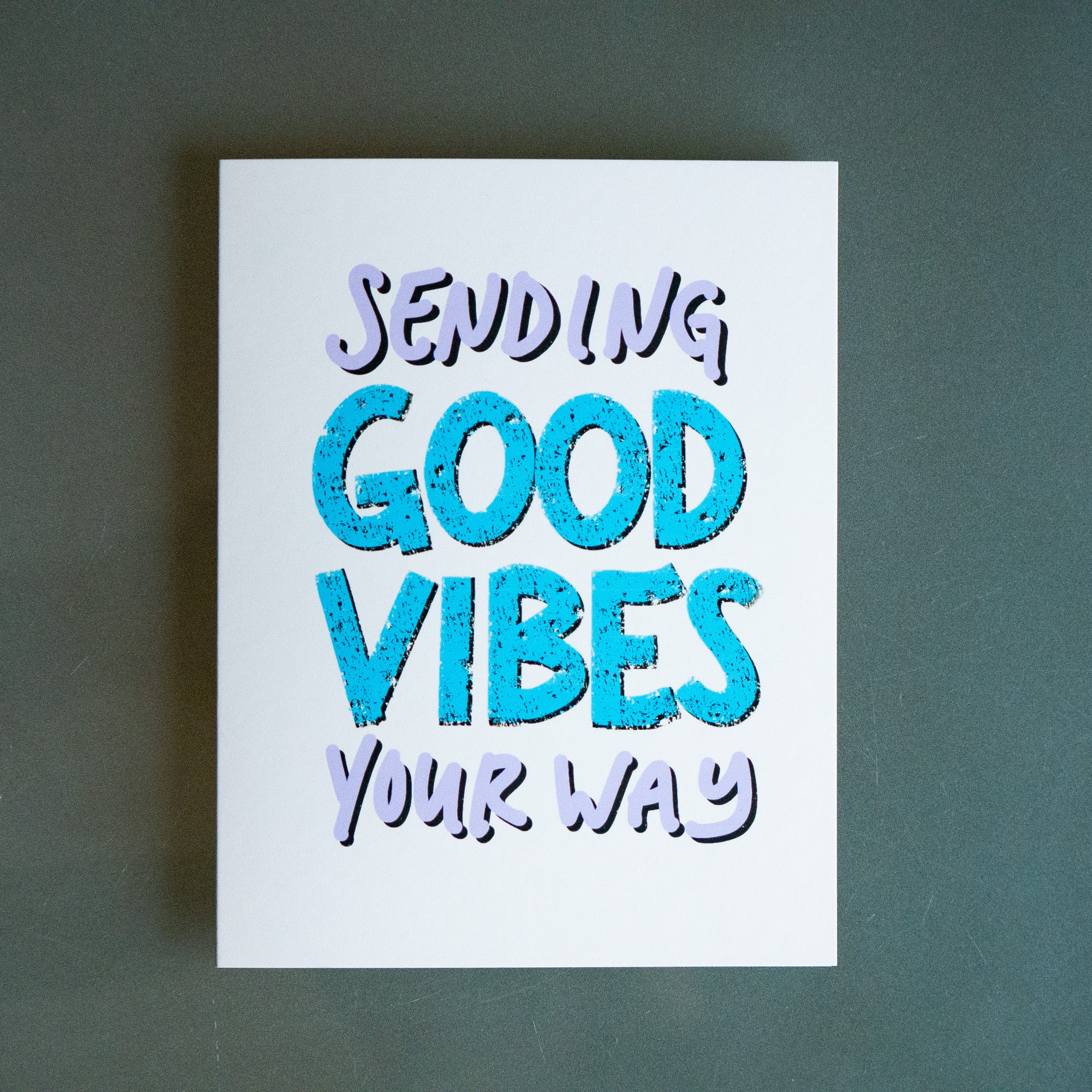 Sending Good Vibes Your Way Greeting Card-Card-Roam Wild Designs