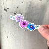 Purple Trail Flower Sticker-Vinyl Sticker-Roam Wild Designs