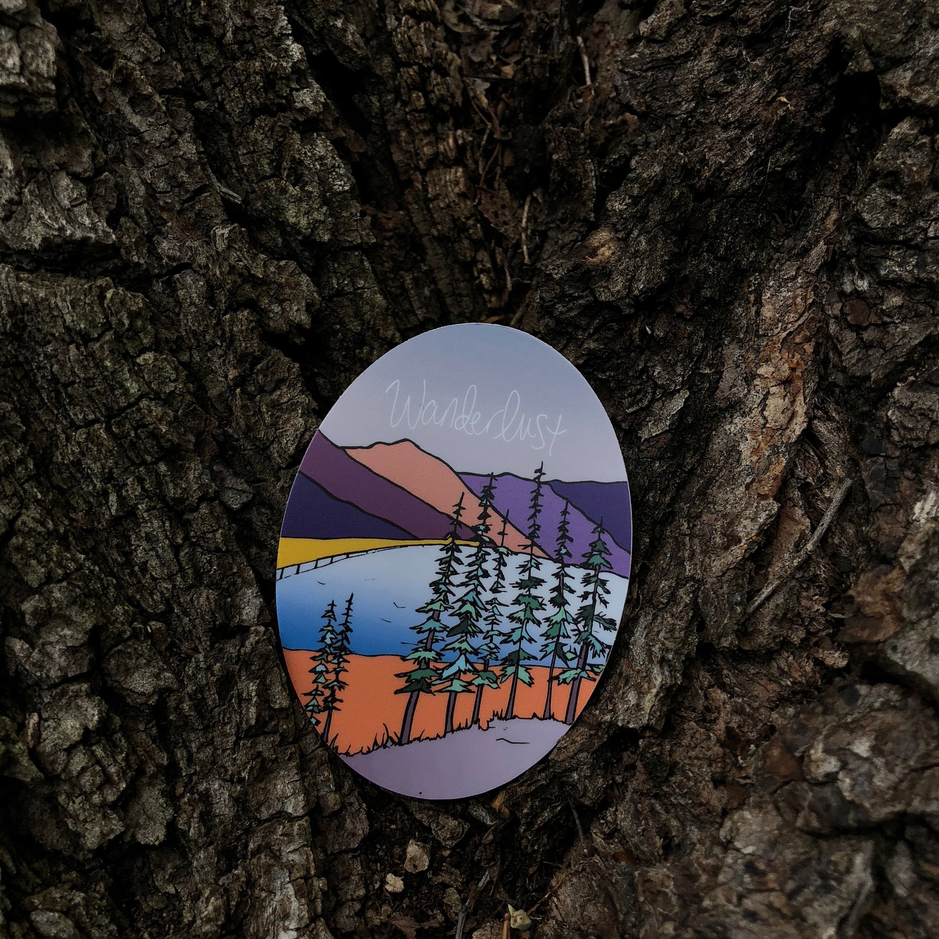 Wanderlust Montana-Vinyl Sticker-Roam Wild Designs