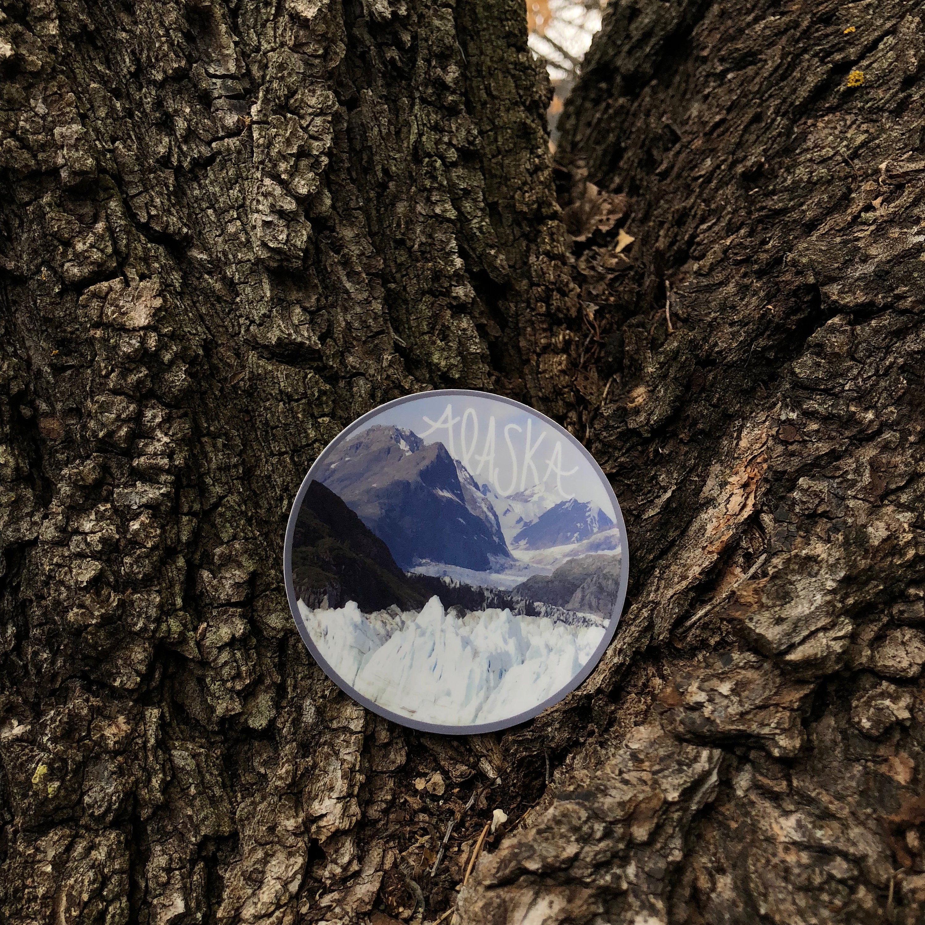 Alaska Glacier Sticker-Vinyl Sticker-Roam Wild Designs