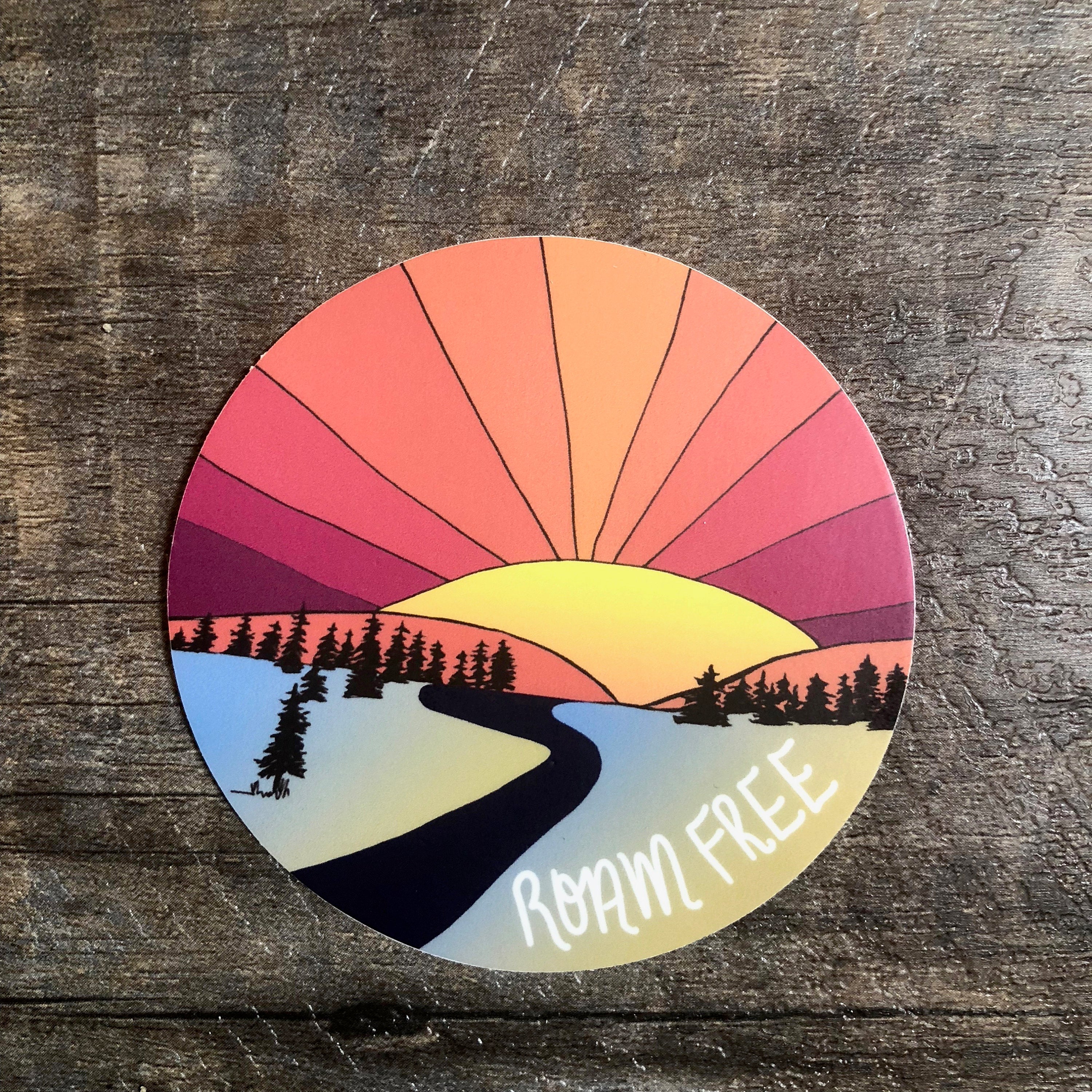 Roam Free Sticker-Vinyl Sticker-Roam Wild Designs
