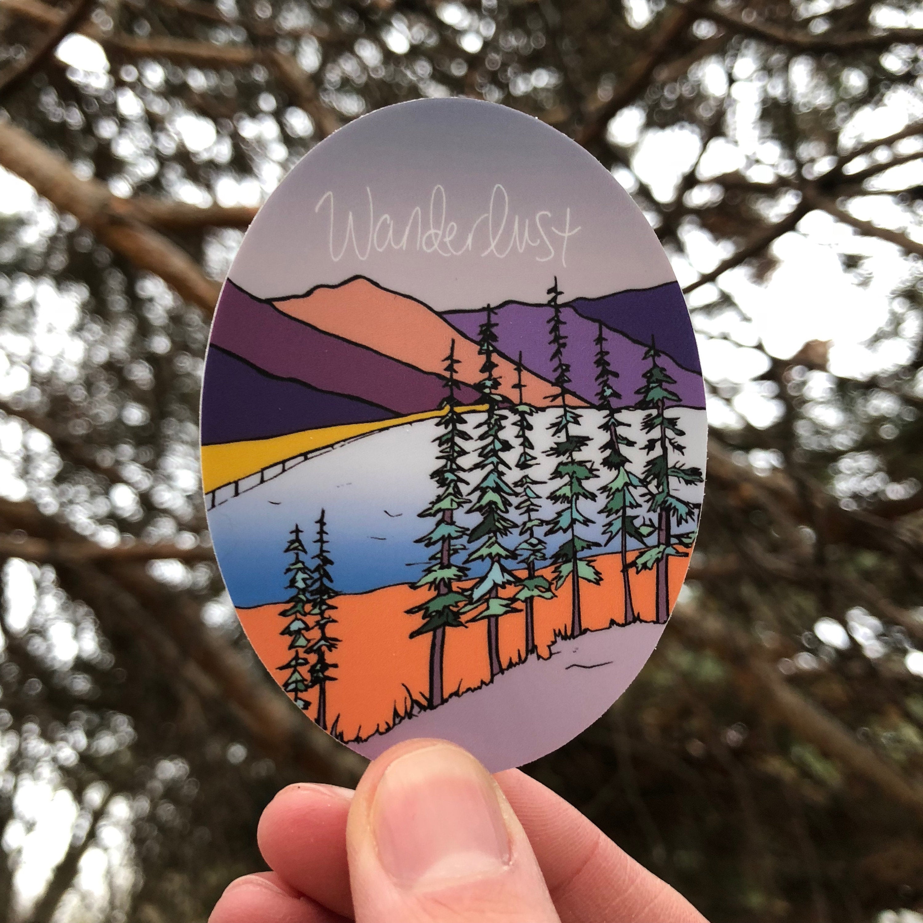 Wanderlust Montana-Vinyl Sticker-Roam Wild Designs