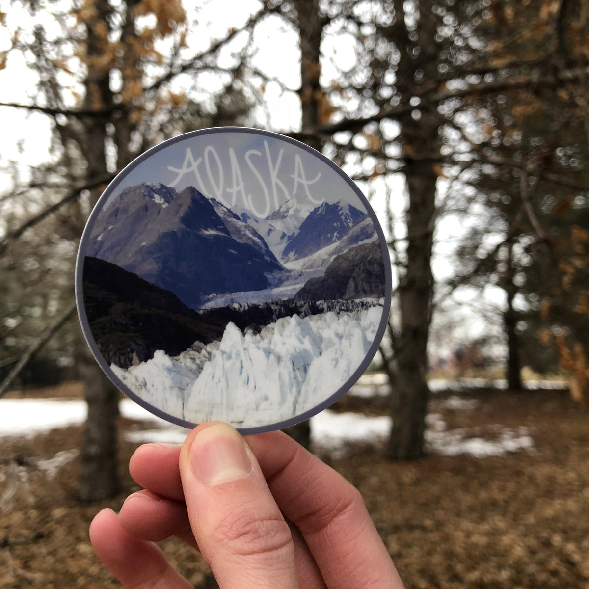 Alaska State Sticker - Glacier Sticker