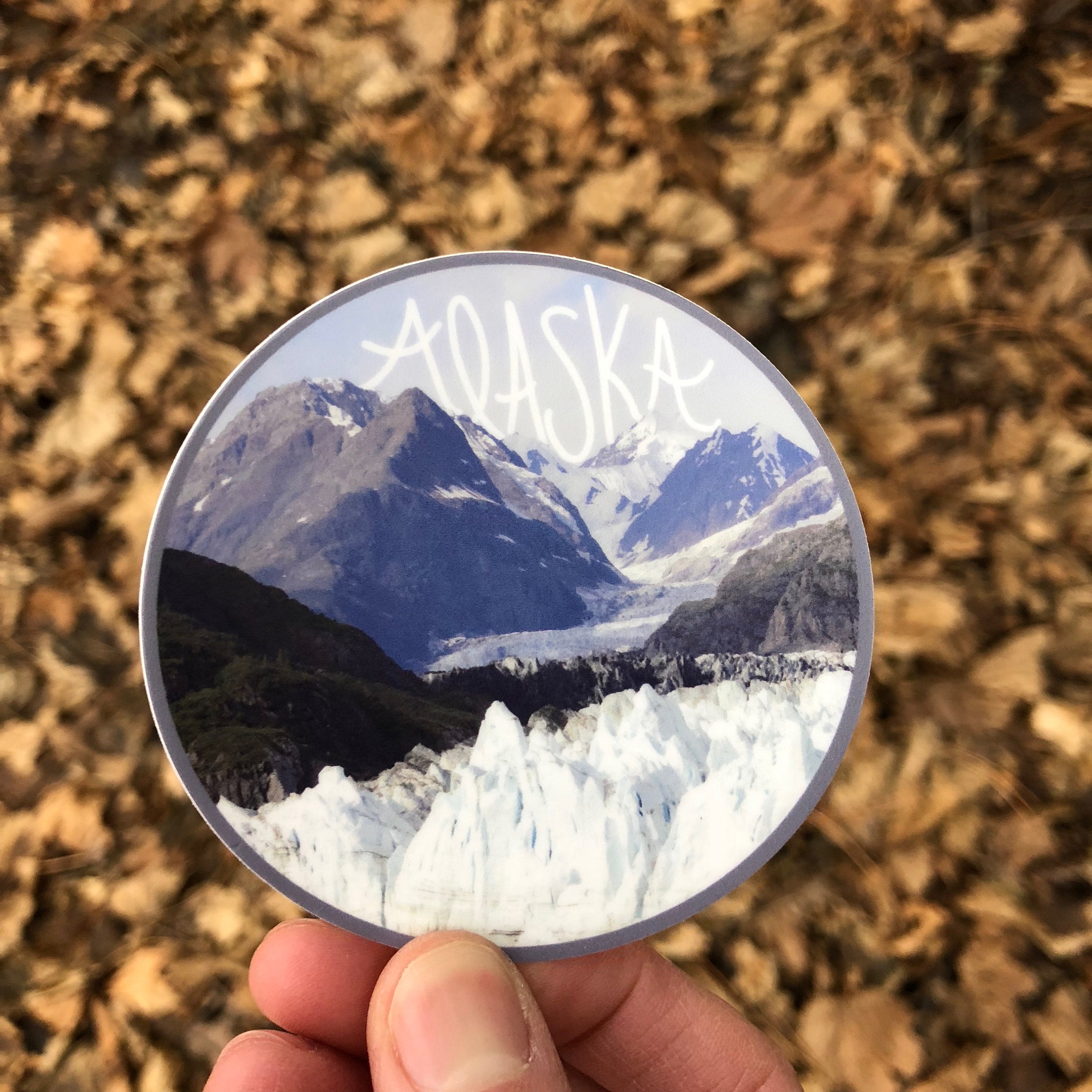 Alaska Glacier Sticker-Vinyl Sticker-Roam Wild Designs
