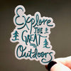 Explore the Great Outdoors Sticker-Vinyl Sticker-Roam Wild Designs