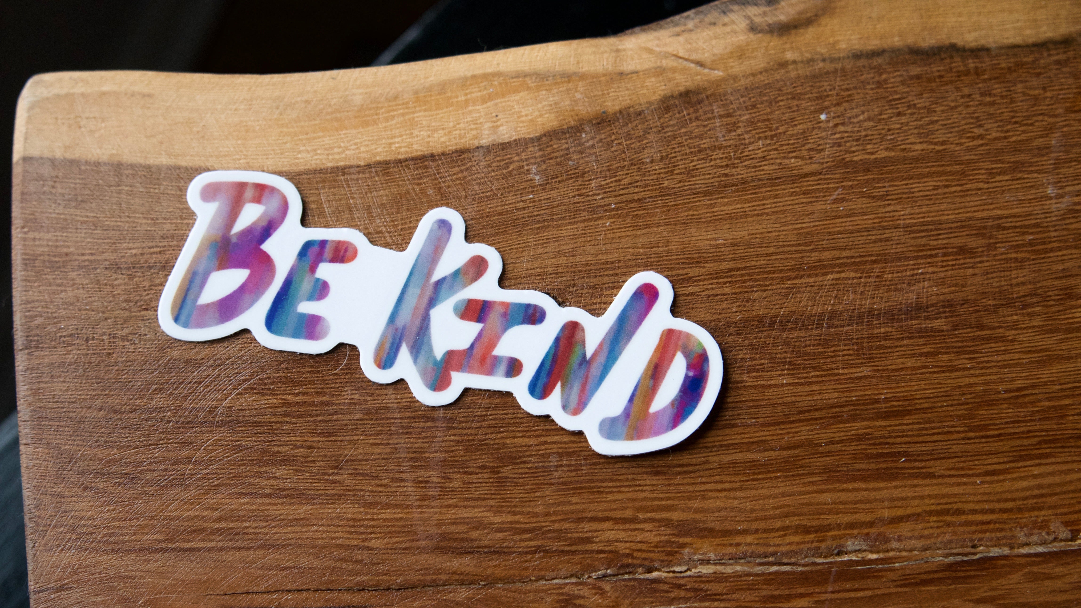 Be Kind Sticker-Vinyl Sticker-Roam Wild Designs