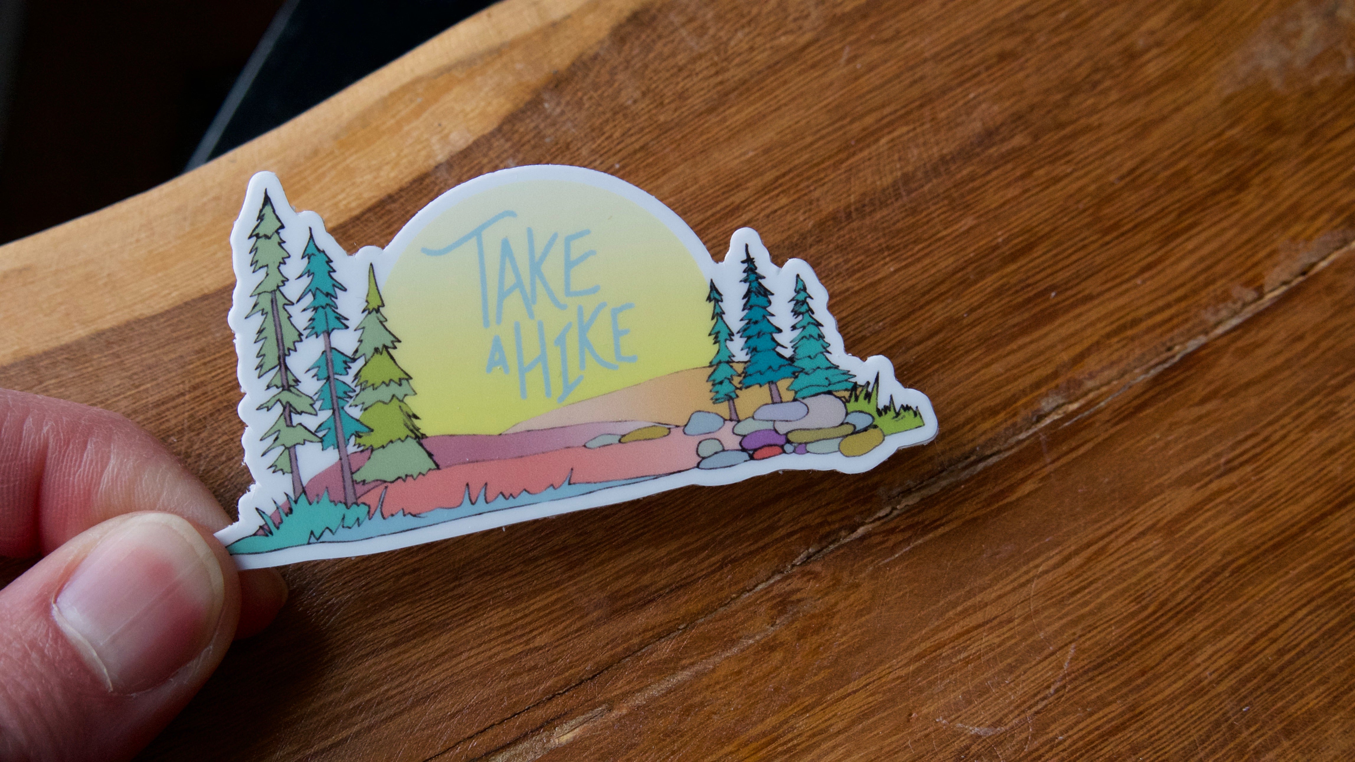 Take a Hike Vinyl Sticker-Vinyl Sticker-Roam Wild Designs
