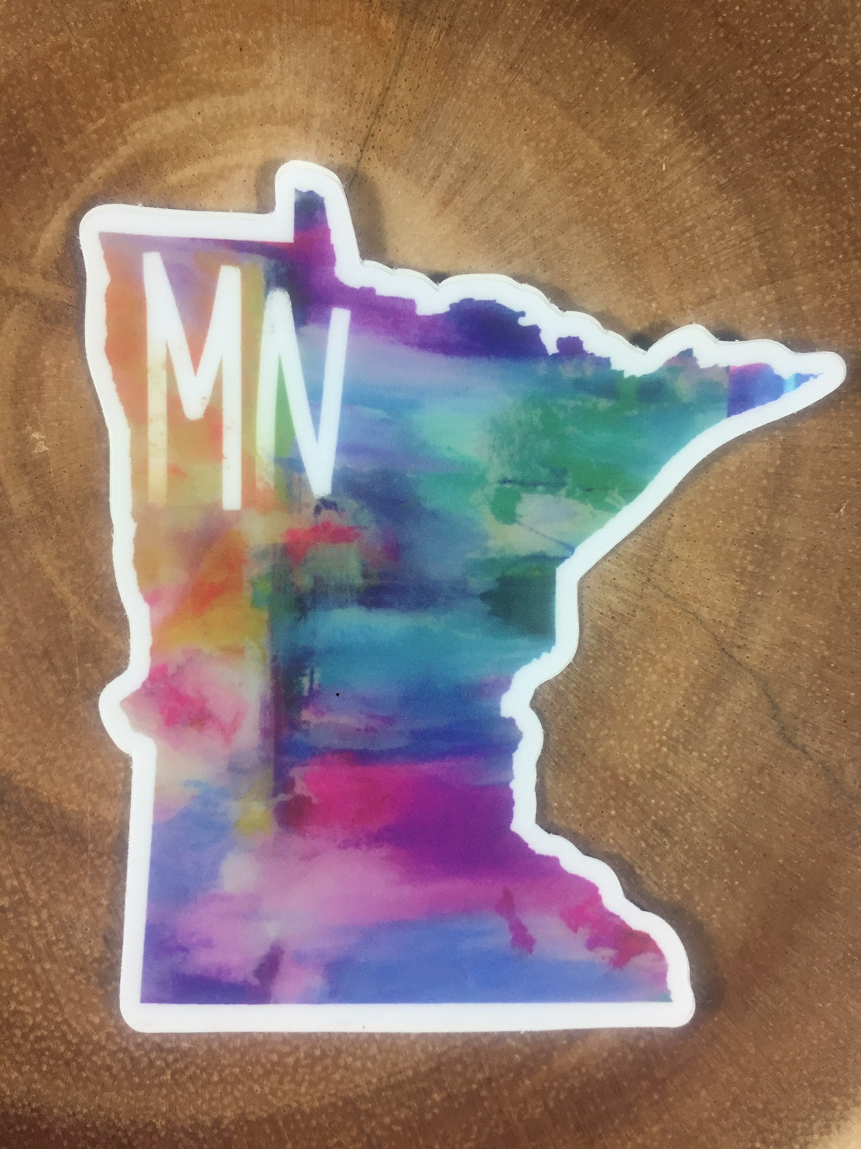 MN in Color Sticker-Vinyl Sticker-Roam Wild Designs