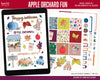 Apple Orchard Fun Digital Planner Stickers, Digital Stickers for Goodnotes, Planner Stickers for iPad, Digital Stickers for Notability-Roam Wild Designs